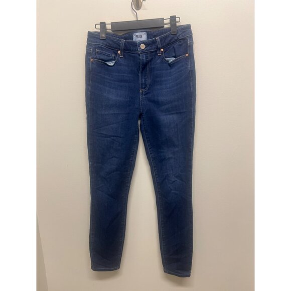 Paige Womens Dark Wash Skinny Jeans Size 28 - Picture 2 of 8